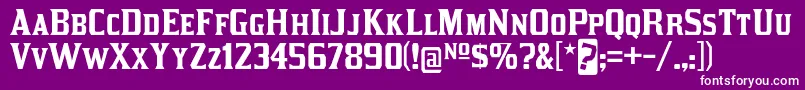 kirsty rg Font – White Fonts on Purple Background
