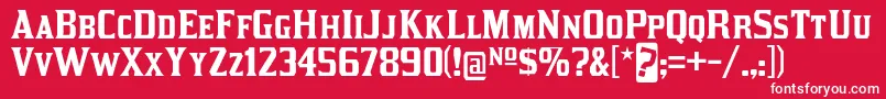 kirsty rg Font – White Fonts on Red Background