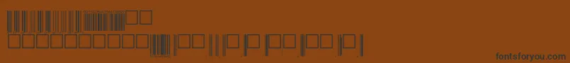 Upcp72tt Font – Black Fonts on Brown Background