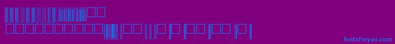 Upcp72tt Font – Blue Fonts on Purple Background