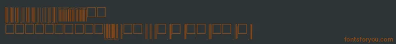 Upcp72tt-fontti – ruskeat fontit mustalla taustalla