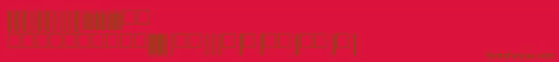 Upcp72tt Font – Brown Fonts on Red Background
