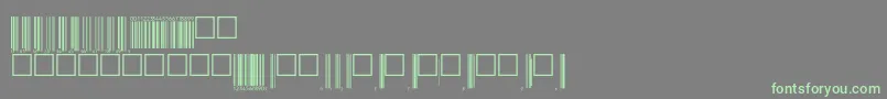 Upcp72tt Font – Green Fonts on Gray Background