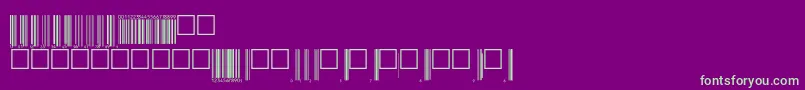 Upcp72tt Font – Green Fonts on Purple Background