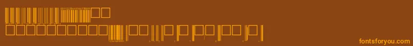 Upcp72tt Font – Orange Fonts on Brown Background