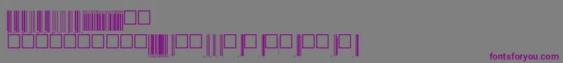 Upcp72tt Font – Purple Fonts on Gray Background