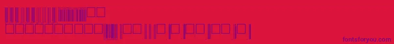 Upcp72tt Font – Purple Fonts on Red Background