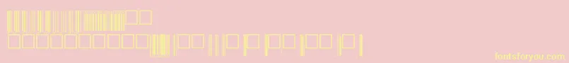 Upcp72tt Font – Yellow Fonts on Pink Background