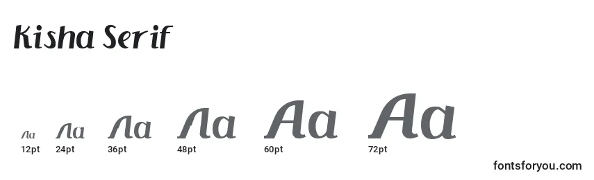Rozmiary czcionki Kisha Serif