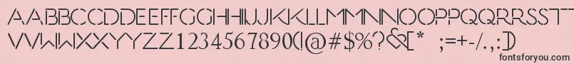 Kiss  Tell Font – Black Fonts on Pink Background