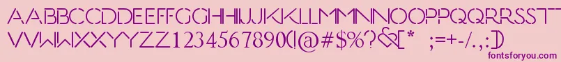 Kiss  Tell Font – Purple Fonts on Pink Background