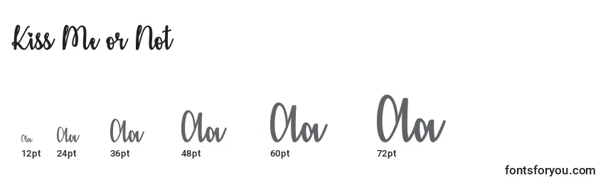 Kiss Me or Not   (131746) Font Sizes