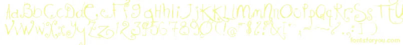 KISSMKMK-Schriftart – Gelbe Schriften