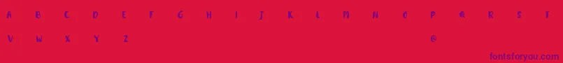 kitadari Personal use Font – Purple Fonts on Red Background