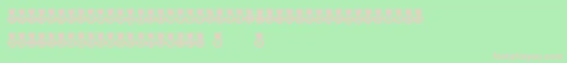 Kitties Font – Pink Fonts on Green Background