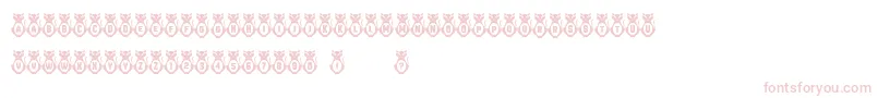 Kitties Font – Pink Fonts on White Background