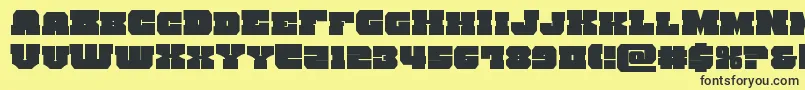 kittrick Font – Black Fonts on Yellow Background