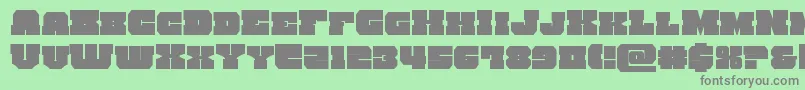 kittrick Font – Gray Fonts on Green Background