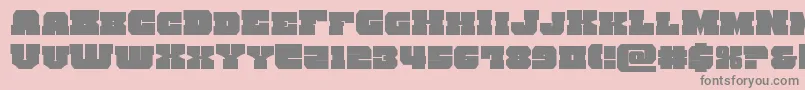 kittrick Font – Gray Fonts on Pink Background