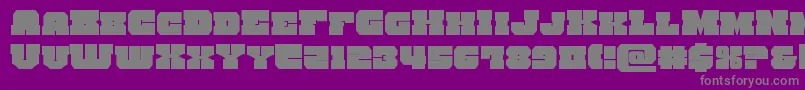 kittrick Font – Gray Fonts on Purple Background