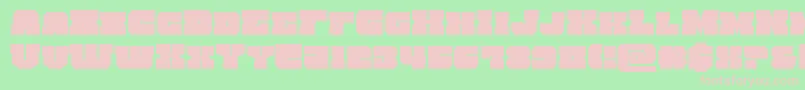 kittrick Font – Pink Fonts on Green Background