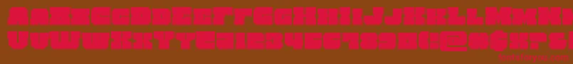 kittrick Font – Red Fonts on Brown Background