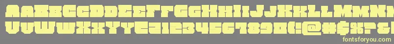 kittrick Font – Yellow Fonts on Gray Background