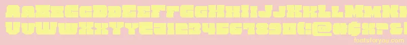 kittrick Font – Yellow Fonts on Pink Background