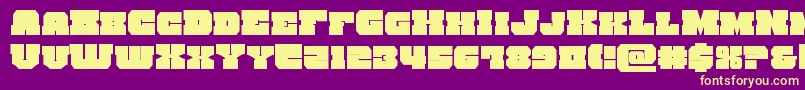 kittrick Font – Yellow Fonts on Purple Background