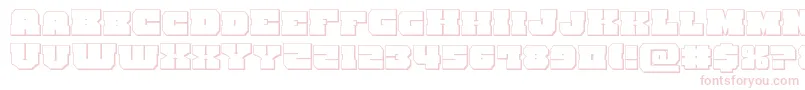 kittrick3d Font – Pink Fonts on White Background