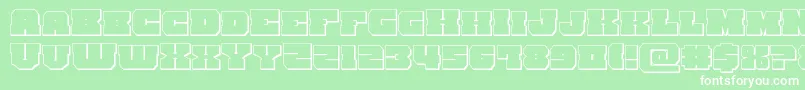 kittrick3d Font – White Fonts on Green Background