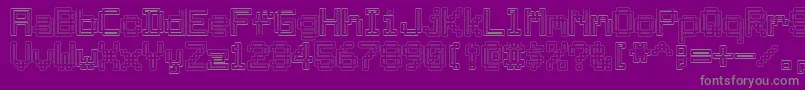 Archway Font – Gray Fonts on Purple Background