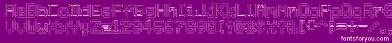 Archway Font – Pink Fonts on Purple Background