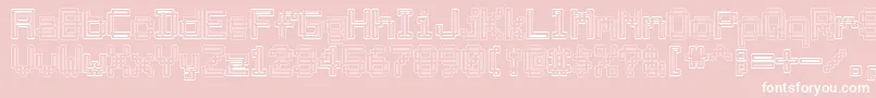 Archway Font – White Fonts on Pink Background