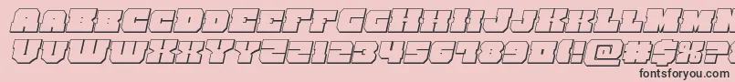 kittrick3dital Font – Black Fonts on Pink Background