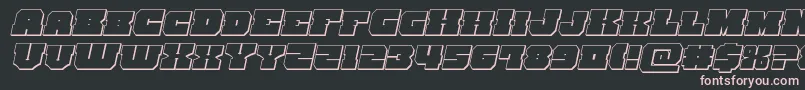 kittrick3dital Font – Pink Fonts on Black Background