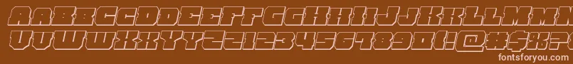 kittrick3dital Font – Pink Fonts on Brown Background