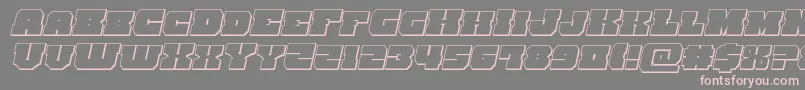 kittrick3dital Font – Pink Fonts on Gray Background