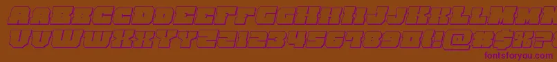 kittrick3dital Font – Purple Fonts on Brown Background