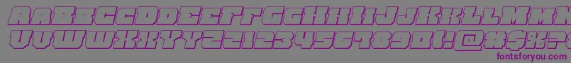 kittrick3dital Font – Purple Fonts on Gray Background