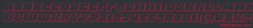 kittrick3dital Font – Red Fonts on Black Background