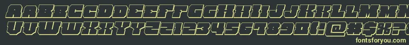 kittrick3dital Font – Yellow Fonts on Black Background