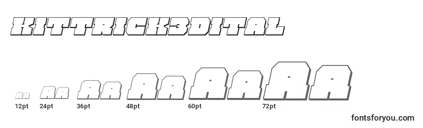Kittrick3dital Font Sizes