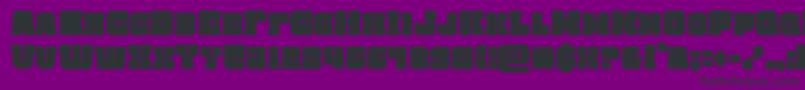 Fonte kittrickcond – fontes pretas em um fundo violeta