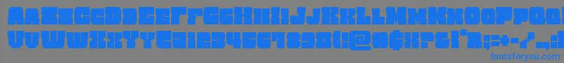 kittrickcond Font – Blue Fonts on Gray Background