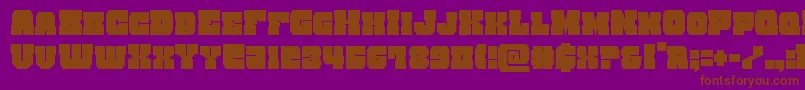 kittrickcond Font – Brown Fonts on Purple Background