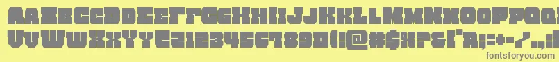 Шрифт kittrickcond – серые шрифты на жёлтом фоне