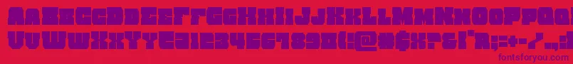 kittrickcond Font – Purple Fonts on Red Background