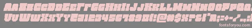 kittrickcondital Font – Pink Fonts on Gray Background