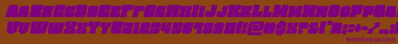 kittrickcondital Font – Purple Fonts on Brown Background